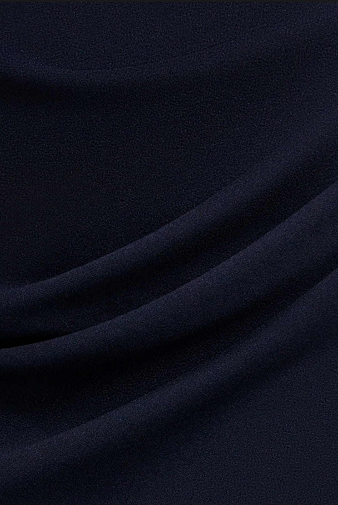 Navy Goddiva Off Shoulder Back Satin Bow Scuba Midi Dress