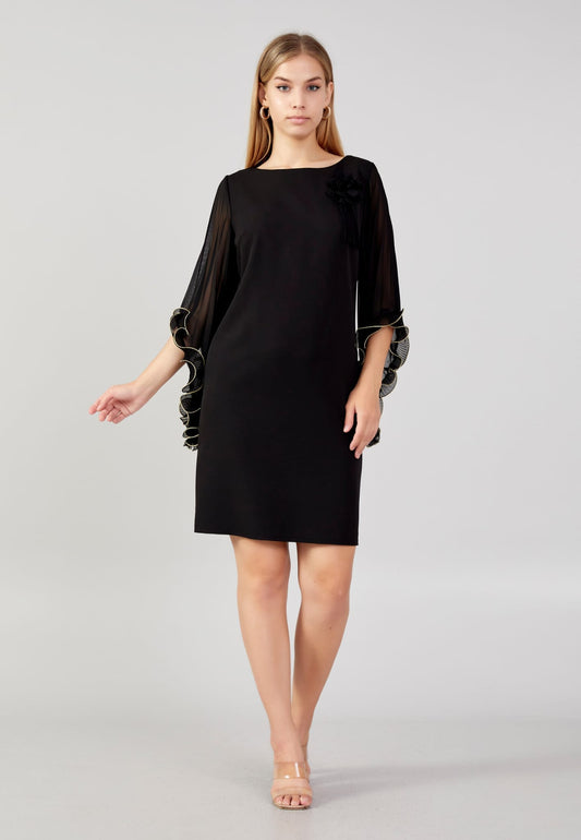 Midi-length Midi Crepe Column plus size casual dress