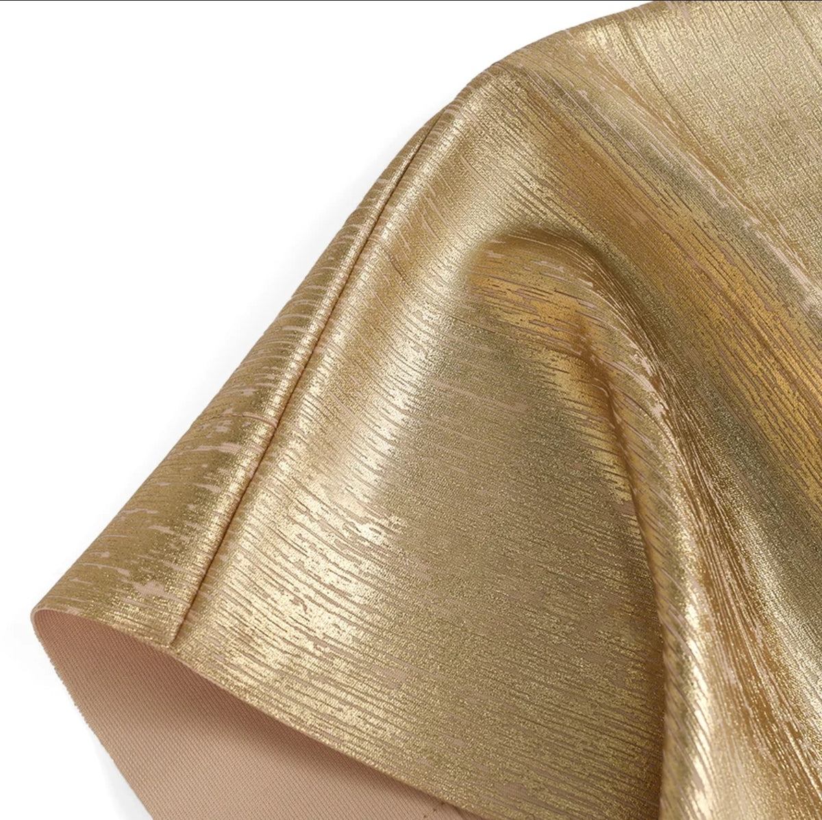 Gold one shoulder bodycon bandage dress