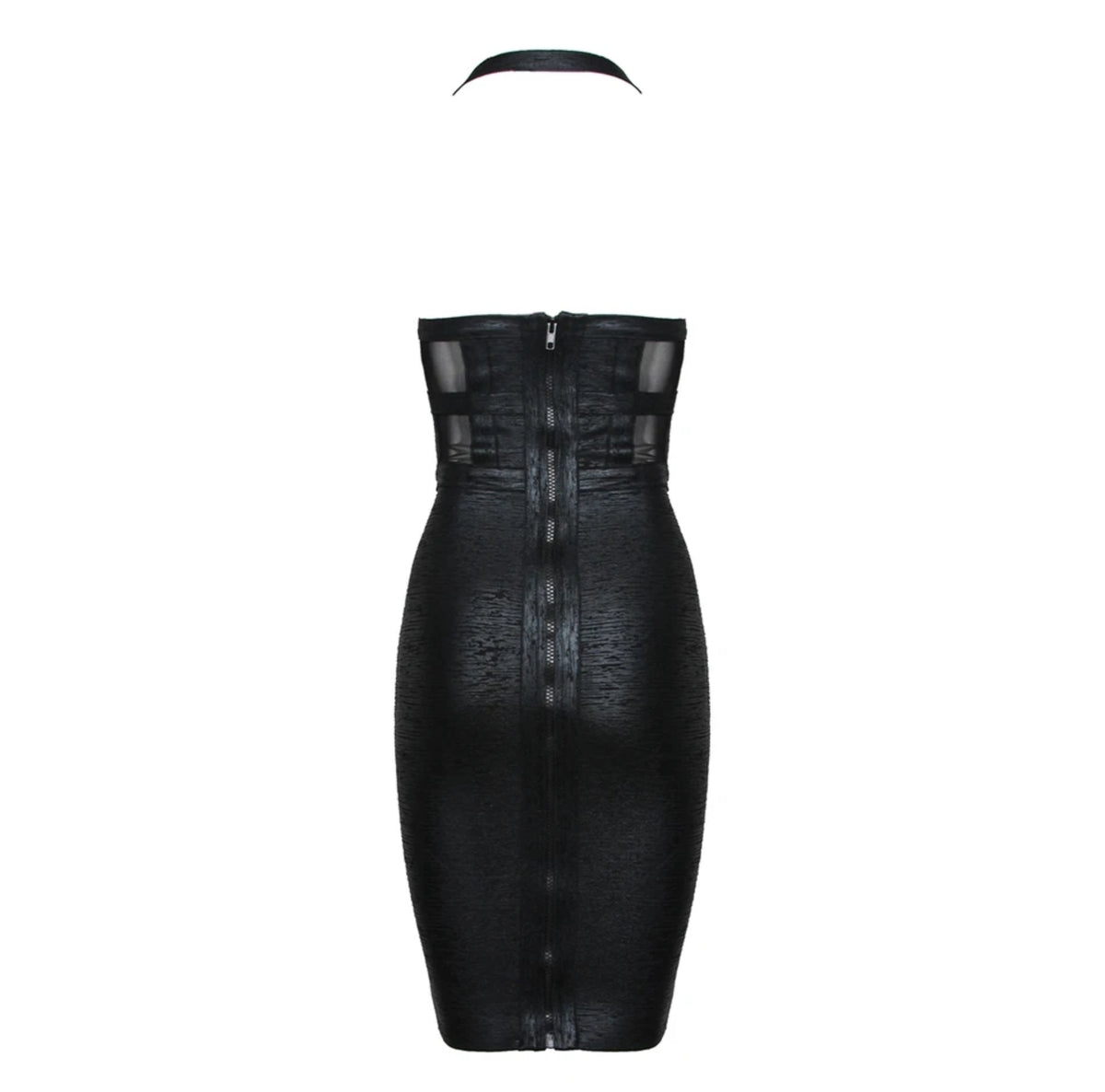 Black bodycon bandage dress